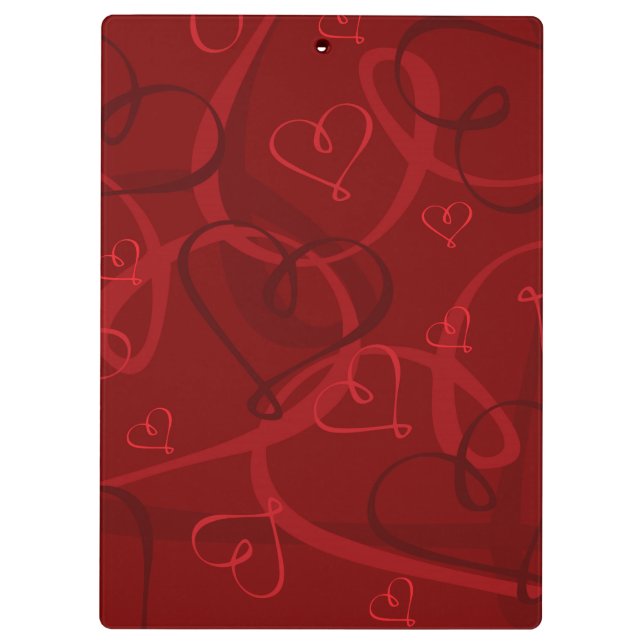 Porte-bloc Motif à coeur rouge (Dos)