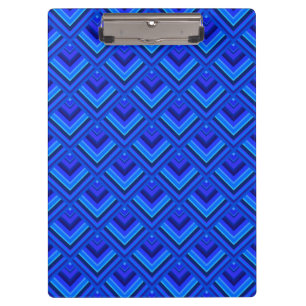 Porte-bloc Motif à échelle à bandes bleues