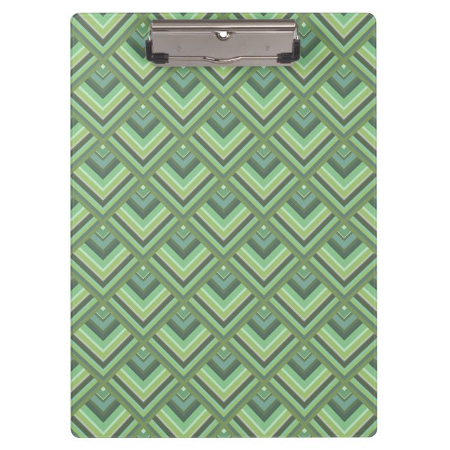 Porte-bloc Motif à échelle à rayures vert olive (Devant)