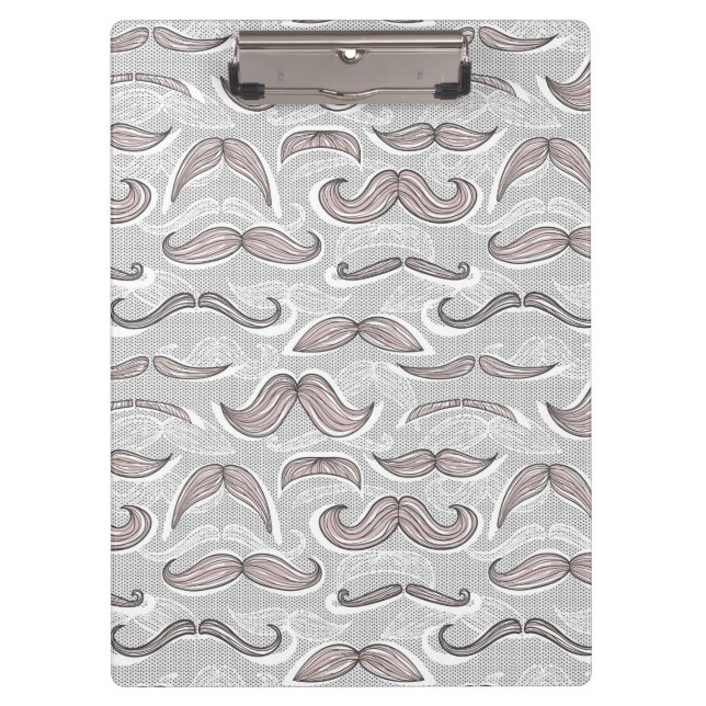 Porte-bloc Motif à la mode de moustache (Devant)