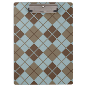 Porte-bloc Motif à motifs de losanges dans le bleu et le