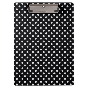 Porte-bloc Motif à pois noirs et blancs