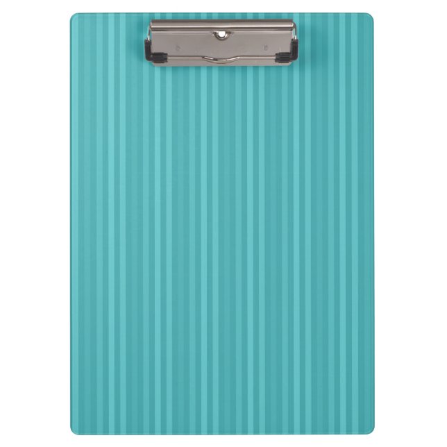 Porte-bloc Motif à rayures verticales turquoise et sarcelle (Devant)