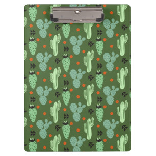 Porte-bloc Motif abstrait de désert de cactus de hippie