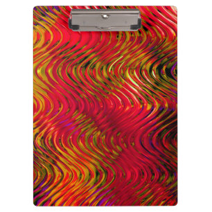Porte-bloc Motif Abstrait en rouge