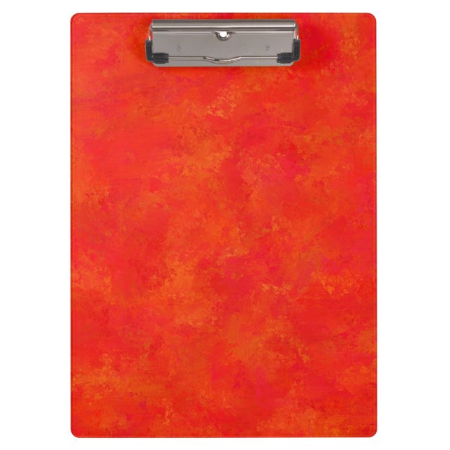 Porte-bloc Motif abstrait orange rouge (Devant)