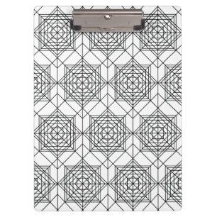 Porte-bloc Motif Abstrait vintage noir et blanc
