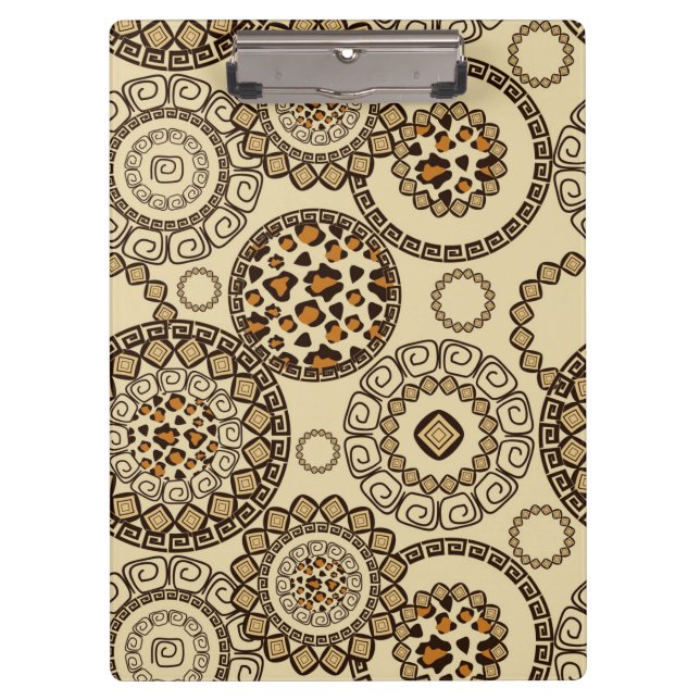 Porte-bloc Motif africain 3 de peau de guépard (Devant)