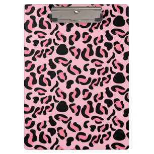 Porte-bloc Motif animal léopard rose moderne