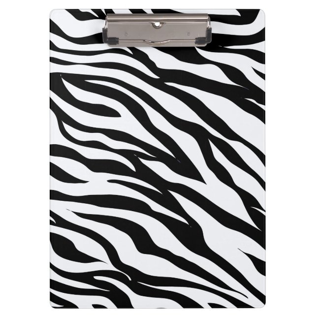 Porte-bloc Motif animal Zebra noir et blanc Imprimer (Devant)