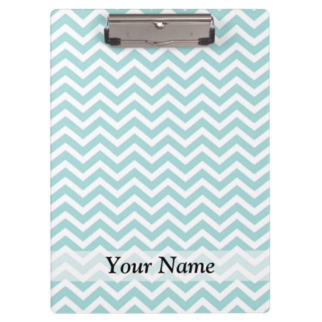 Porte-bloc Motif Aqua chevron (Devant)