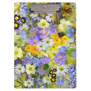PORTE-BLOC MOTIF ARRIÈRE - PLAN FLORAL MULITCOLORED