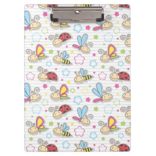 Porte-bloc motif avec des insectes