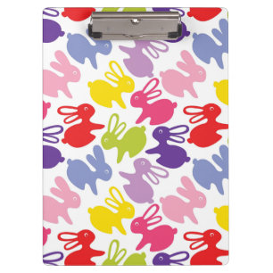 Porte-bloc motif avec des lapins de Pâques