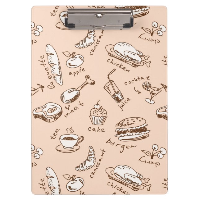 Porte-bloc Motif avec la nourriture (Devant)