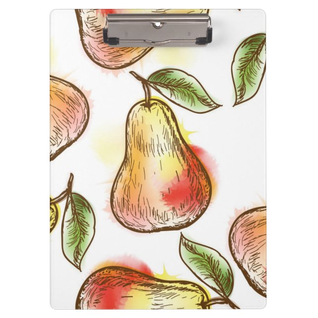 Porte-bloc Motif avec la poire (Devant)