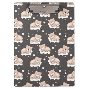 Porte-bloc motif avec le petit sommeil d'ours