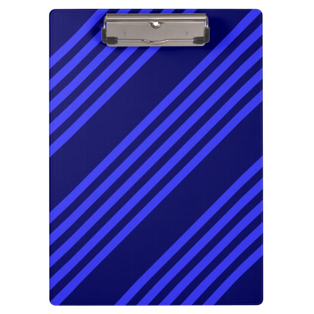 Porte-bloc Motif bleu cinq bandes (Devant)