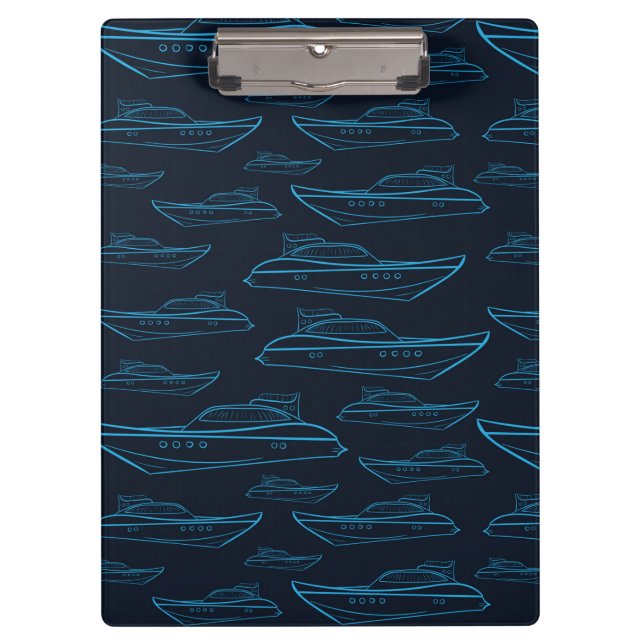 Porte-bloc Motif bleu de yacht (Devant)