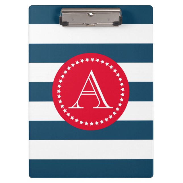 Porte-bloc Motif bleu et blanc (Devant)
