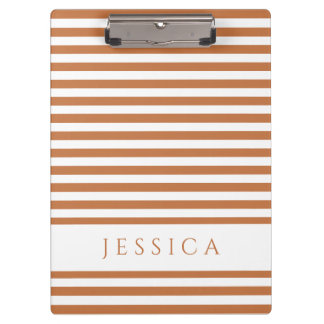 Porte-bloc Motif Brown Orange Et Blanc Grillé Nom