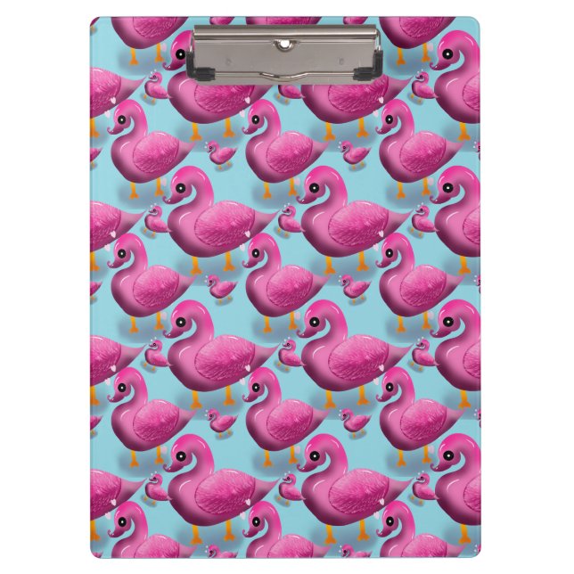 Porte-bloc Motif Canard Rose Kawaii – Maxi Esthétique Adorabl (Devant)