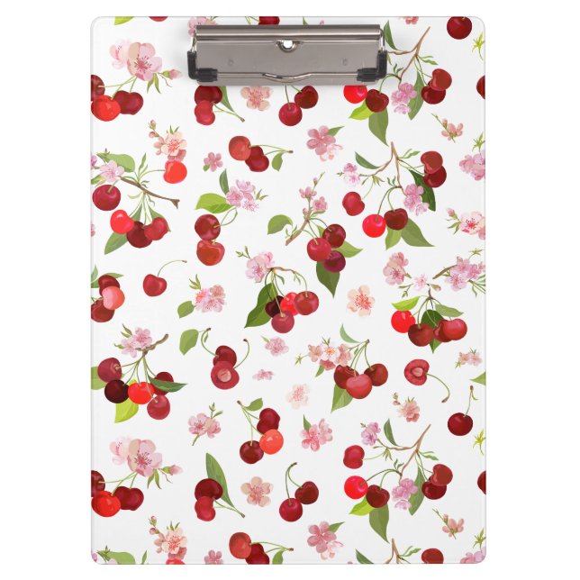 Porte-bloc Motif Cerise 1 (Devant)
