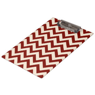 Porte-bloc Motif Chevron Rouge de Grange