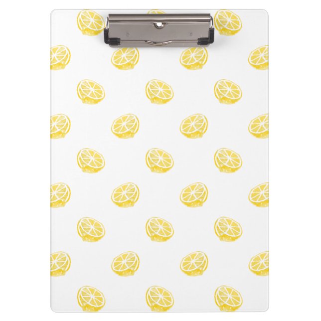 Porte-bloc Motif citron aquarelle (Devant)