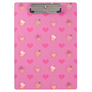 Porte-bloc Motif Cupcake rose