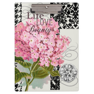 Porte-bloc Motif Damas Décor Floral Joli