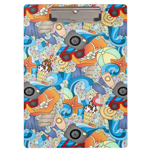Porte-bloc Motif d'amusement d'été (Devant)