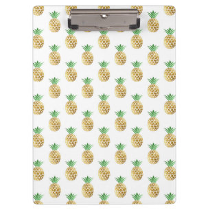 Porte-bloc Motif d'ananas Tropical Hawaiian Gold Foil