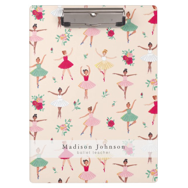 Porte-bloc Motif Danseuses de Ballet Prof de Ballet Mignonne (Devant)