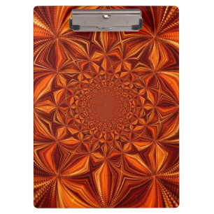 Porte-bloc Motif d'art numérique kaléidoscope rouge-67546