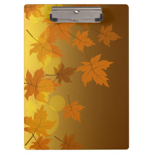 Porte-bloc Motif d'automne avec feuilles d'érable en chute et