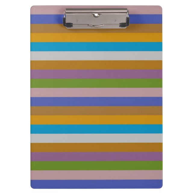 Porte-bloc Motif de bande de couleur rétro (Devant)