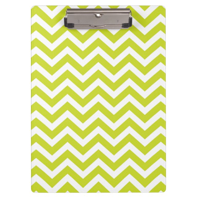 Porte-bloc Motif de bande vert Chevron (Devant)