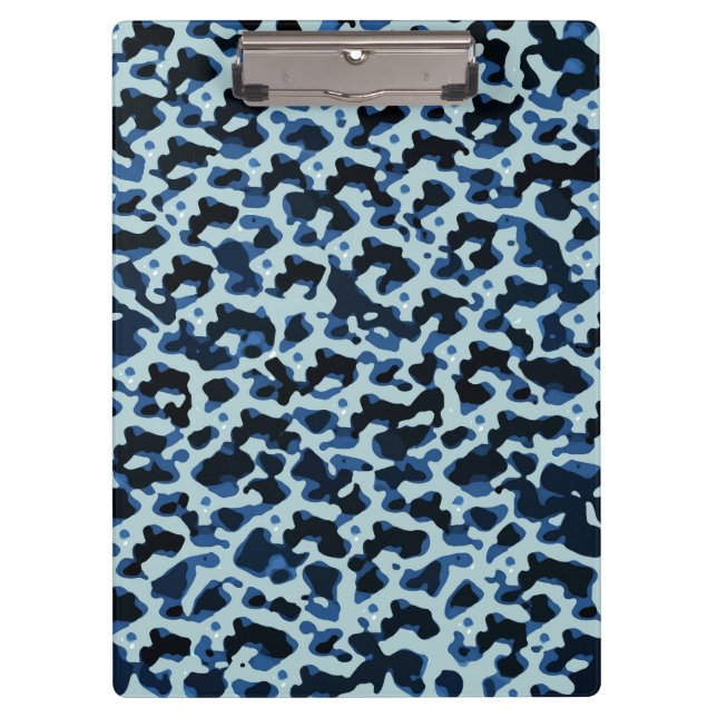 Porte-bloc Motif de caméra noir bleu (Devant)