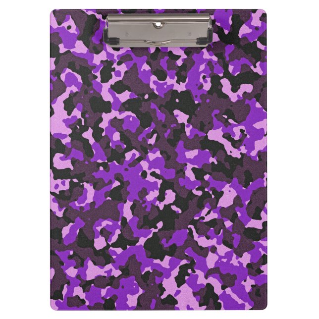 Porte-bloc Motif de camouflage violet (Devant)