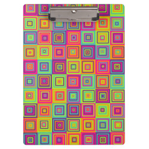 Porte-bloc Motif de carrés colorés