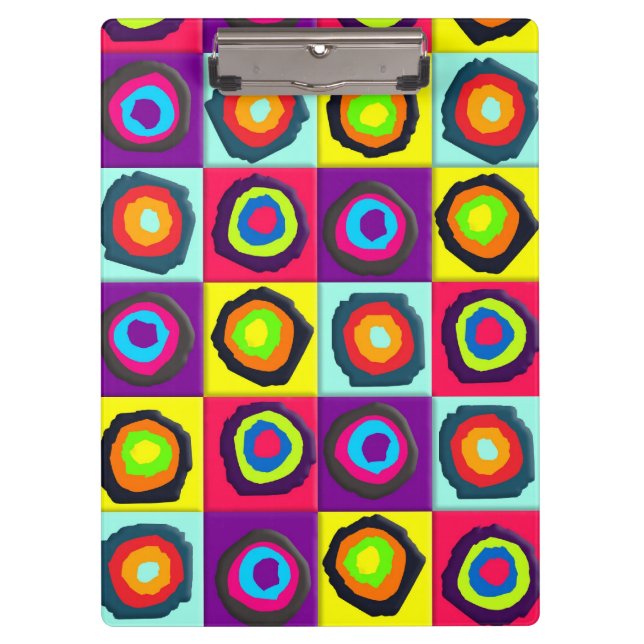 Porte-bloc motif de cercles (Devant)