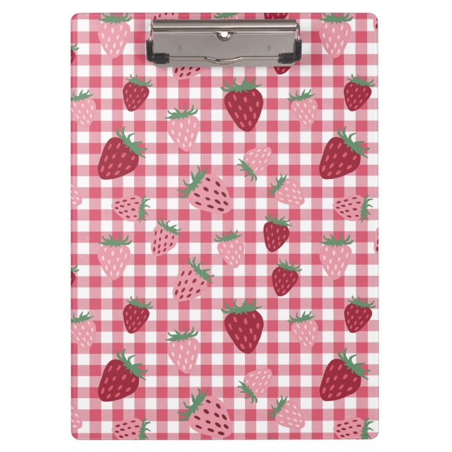 Porte-bloc Motif de champ fraise (Devant)