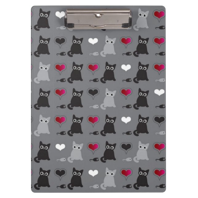 Porte-bloc motif de chaton et de souris (Devant)