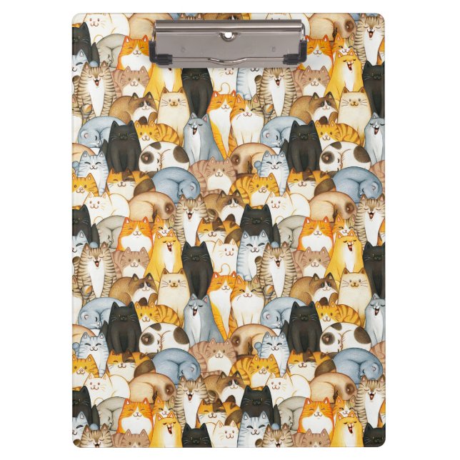 Porte-bloc Motif de chats mignons (Devant)
