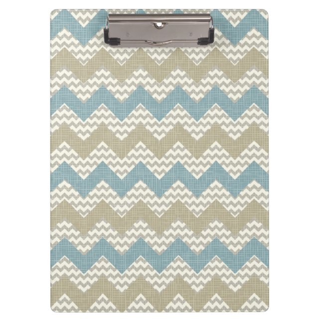 Porte-bloc Motif de Chevron sur la texture de toile (Devant)