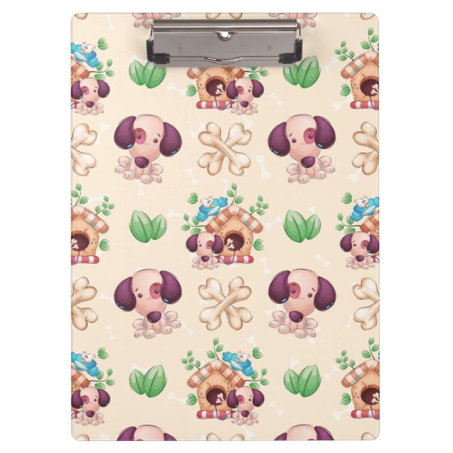 Porte-bloc Motif de chien adorable  (Devant)