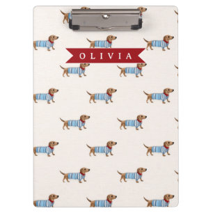 Porte-bloc Motif de chien Dachshund mignon et chic personnali
