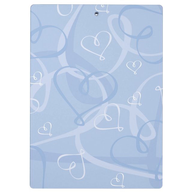 Porte-bloc Motif de coeur bleu (Dos)
