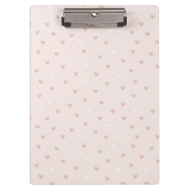 Porte-bloc Motif de cœur minimal doux (Devant)